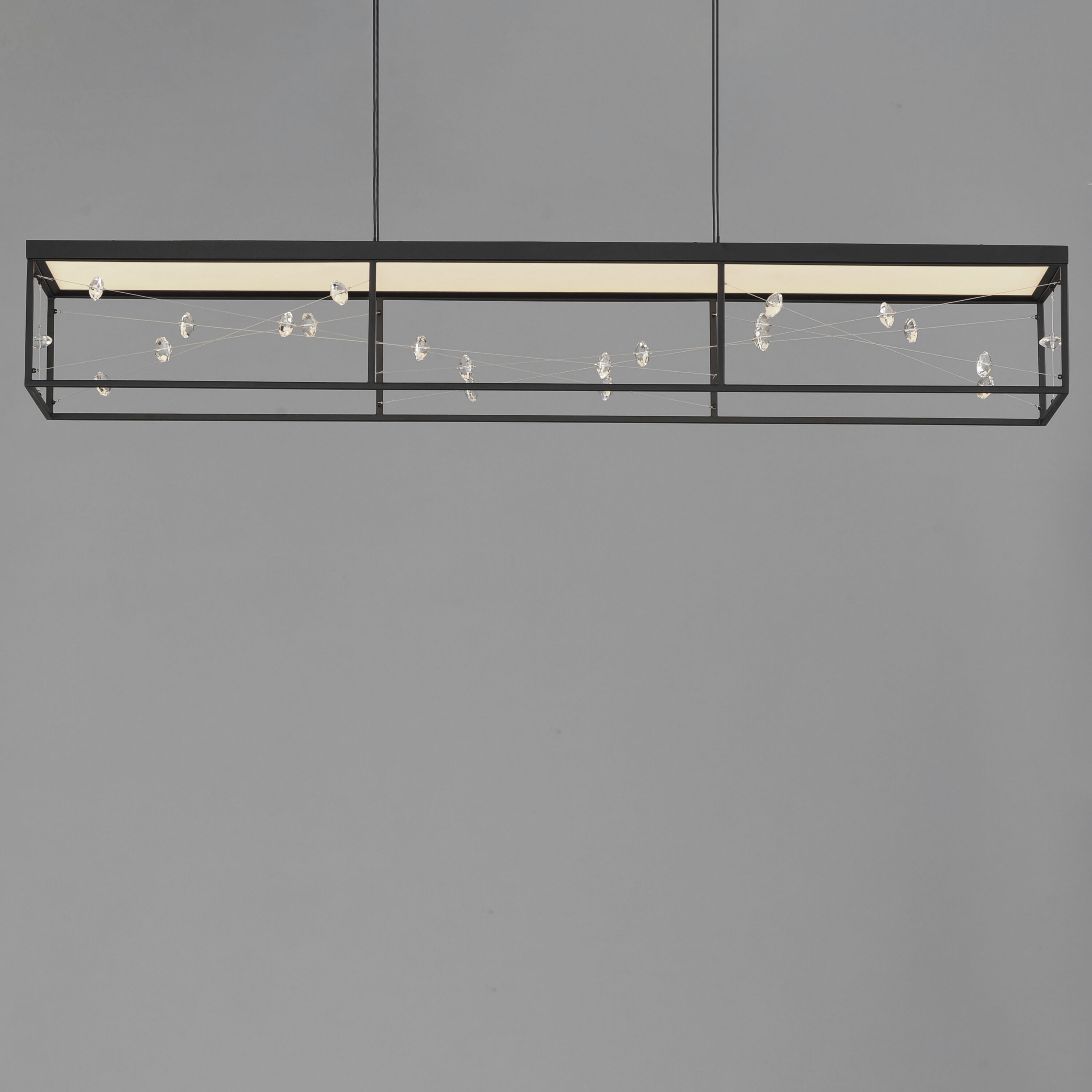 Entanglement LED 47.25 inch Black Linear Pendant Ceiling Light