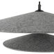 Cruz Pendant Ceiling Light in Felt - Gray, Felt Shade