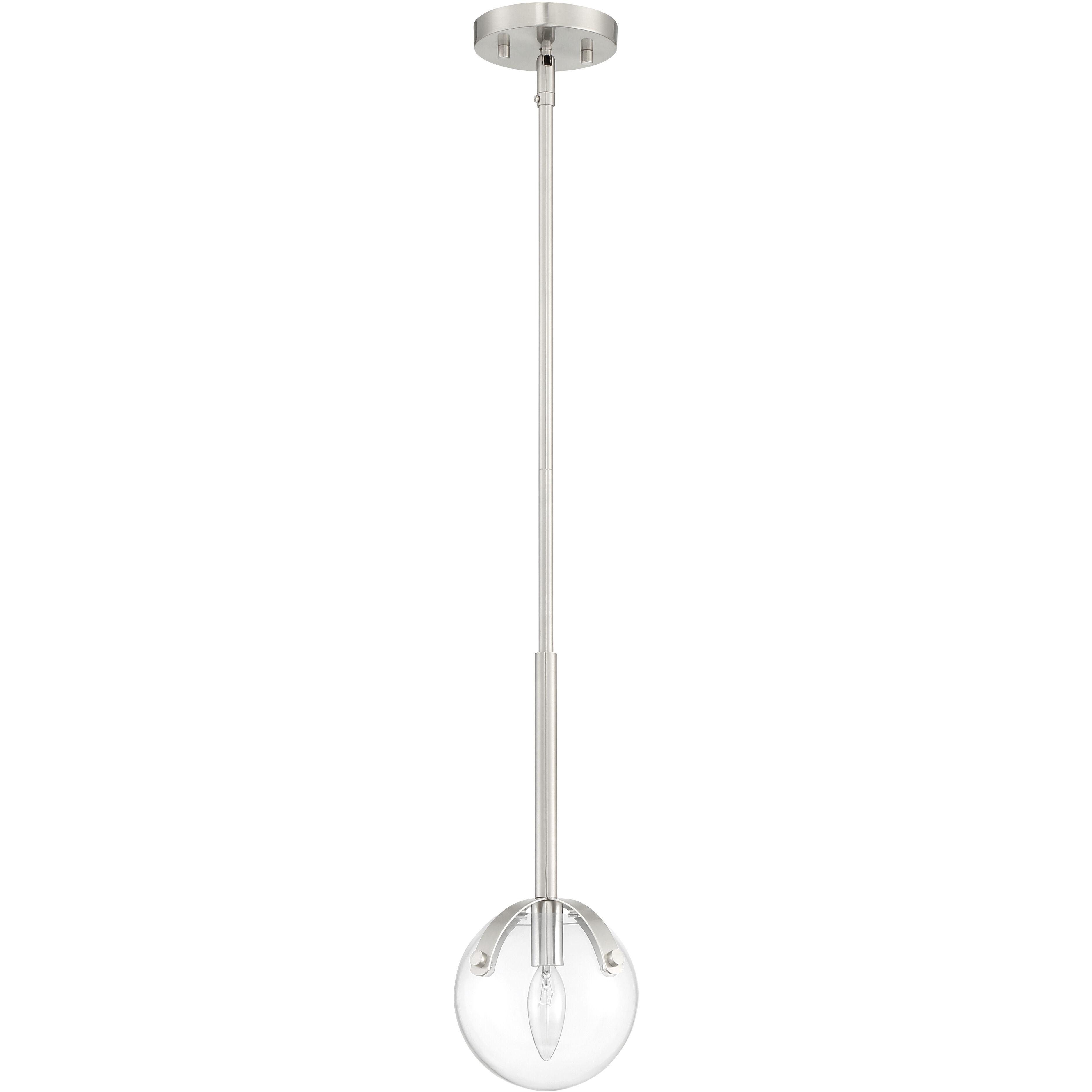 Spyglass 1 Light 6.5 inch Satin Platinum Mini Pendant Ceiling Light