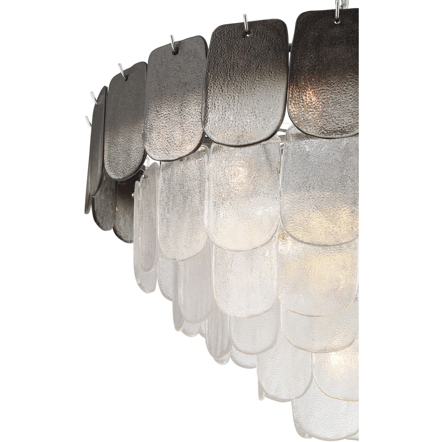 Bianca 19 Light 32.25 inch Polished Nickel Chandelier Ceiling Light in Crystalline Smoke