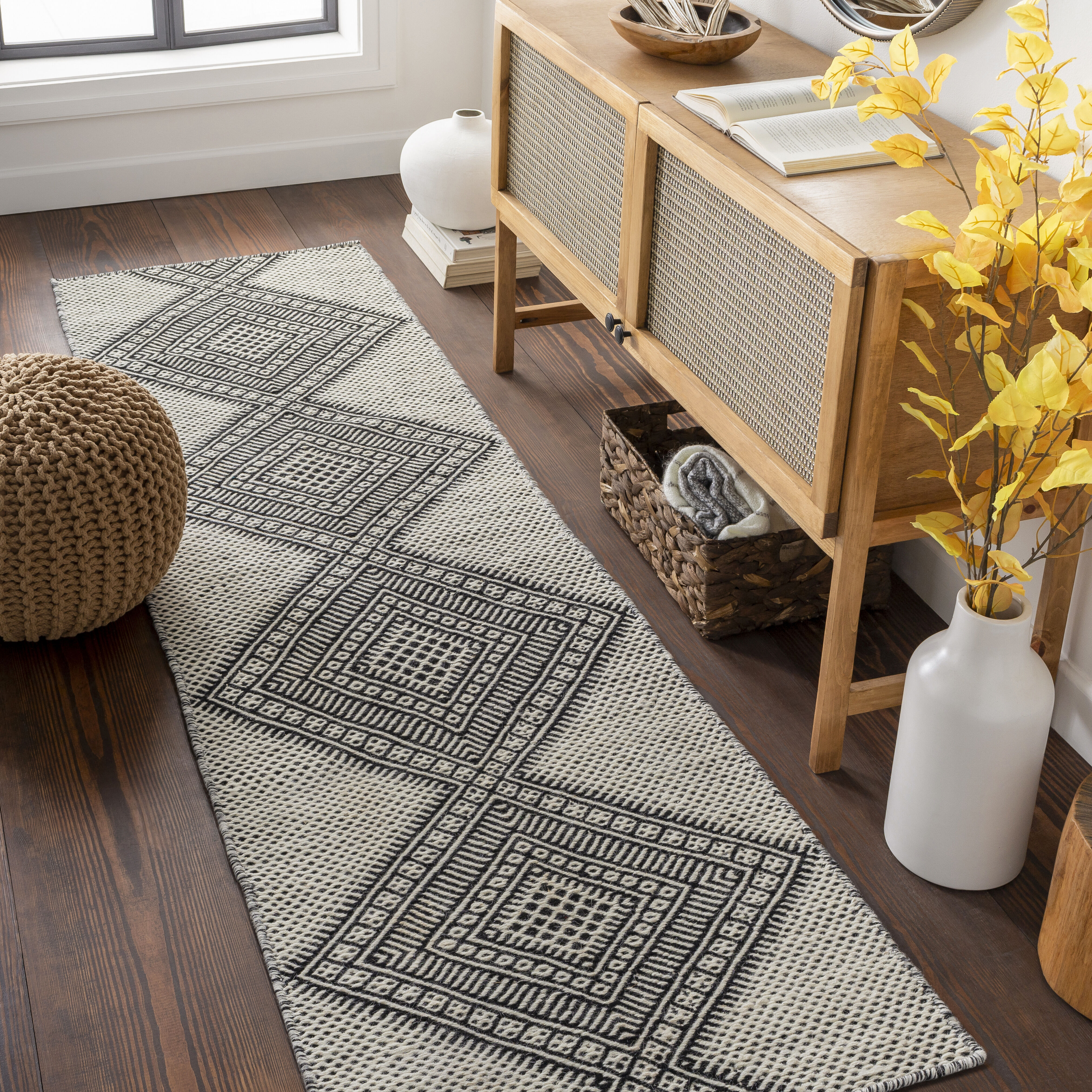 Mardin 96 X 30 inch Light Grey Rug in 2.5 x 8, Runner