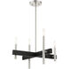 Denmark 4 Light 20 inch Brushed Nickel Chandelier Ceiling Light