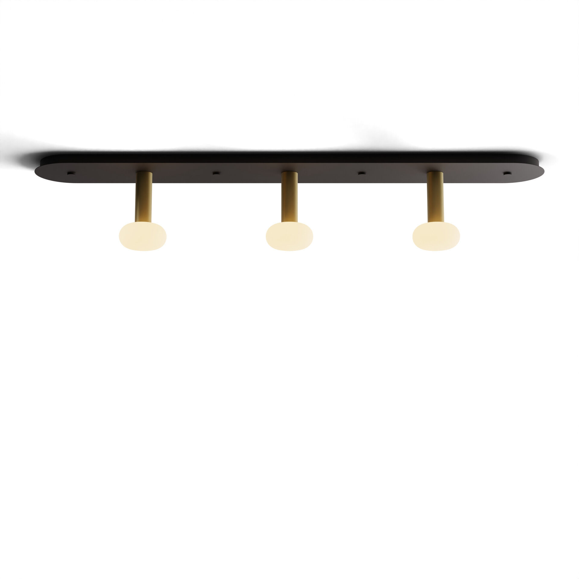 Combi LED 49 inch Brass Pendant Ceiling Light, Suspension / Flush Mount 2-in-1