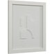Ispra Matte White Wall Decor, Set of 4