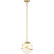 Batignolles By Robin Baron 1 Light 10 inch Spring Gold Leaf Mini Pendant Ceiling Light