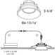 Facet White Regressed, Gimbal Down Light