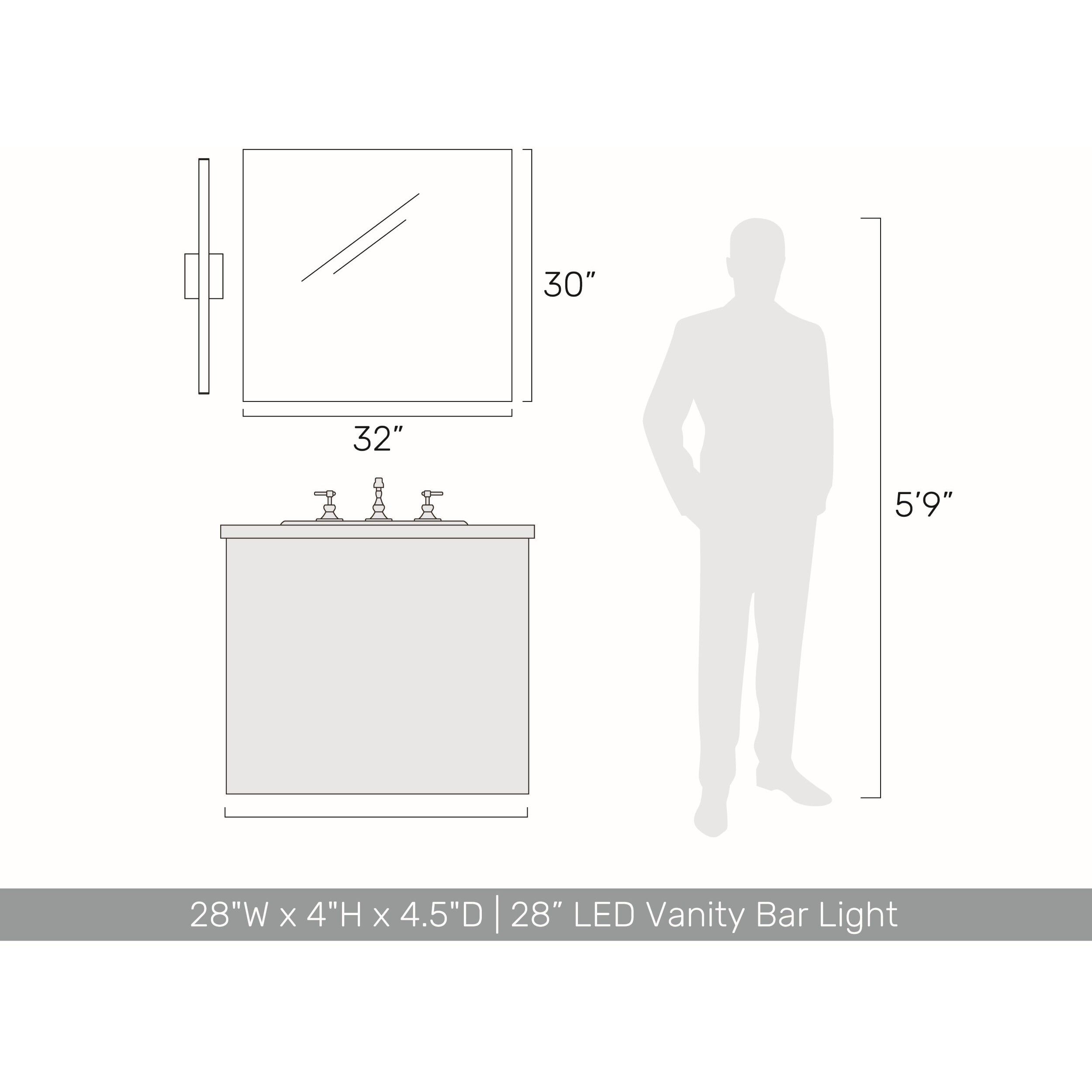 Vireo Vanity Wall Light in Sand White