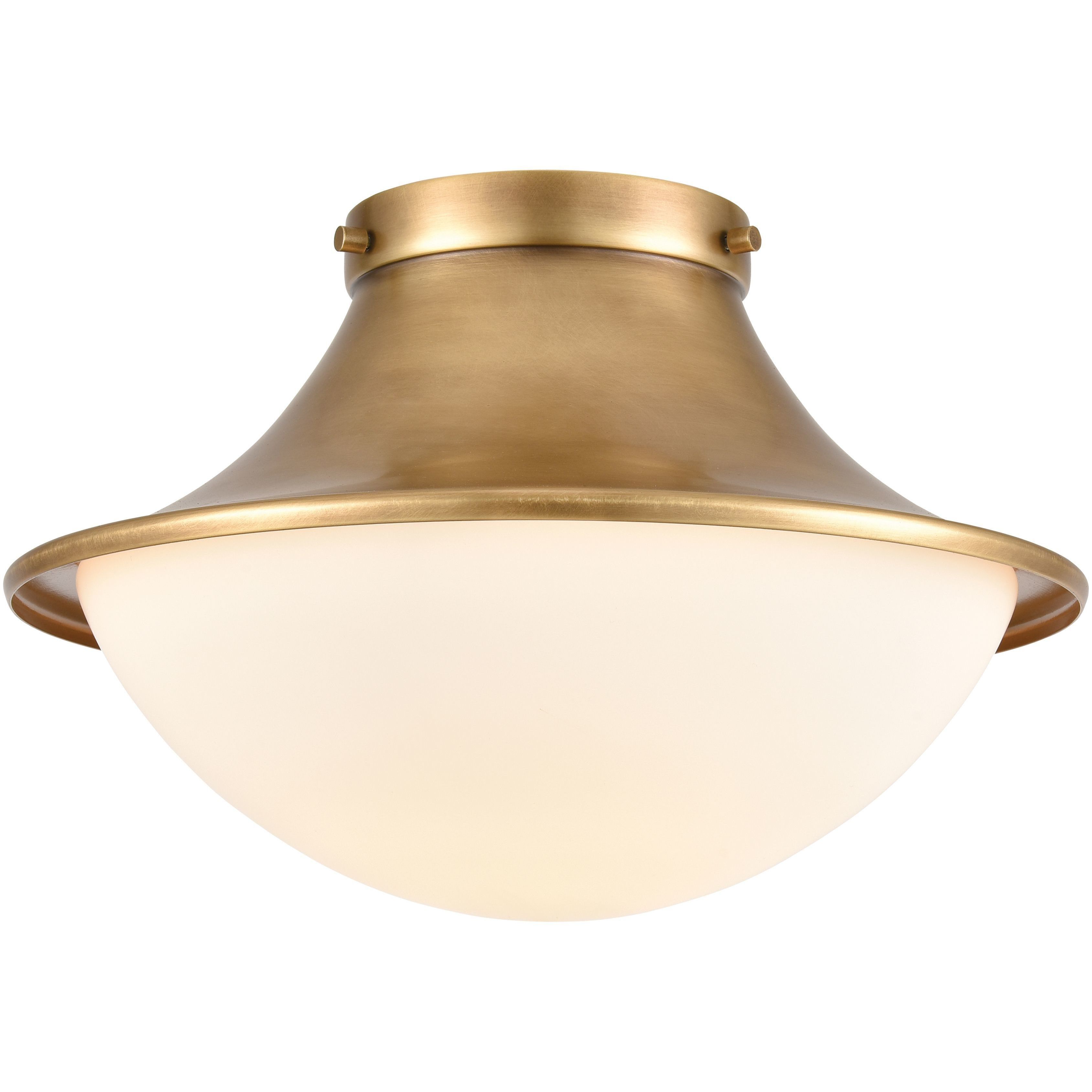 Matterhorn 1 Light 13 inch Natural Flush Mount Ceiling Light