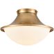 Matterhorn 1 Light 13 inch Natural Flush Mount Ceiling Light
