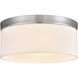 Oak Valley 2 Light 12 inch Chrome Flush Mount Ceiling Light