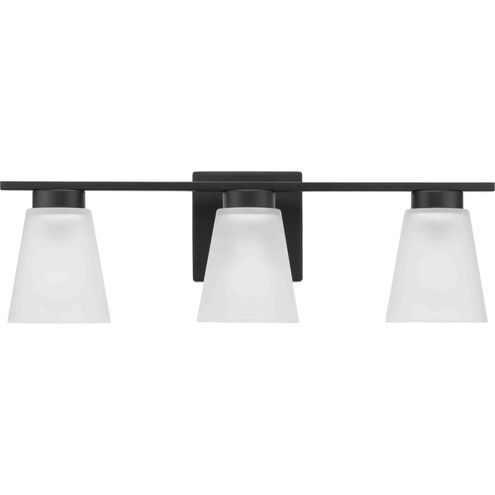 Tanner 3 Light 22 inch Matte Black Vanity Light Wall Light