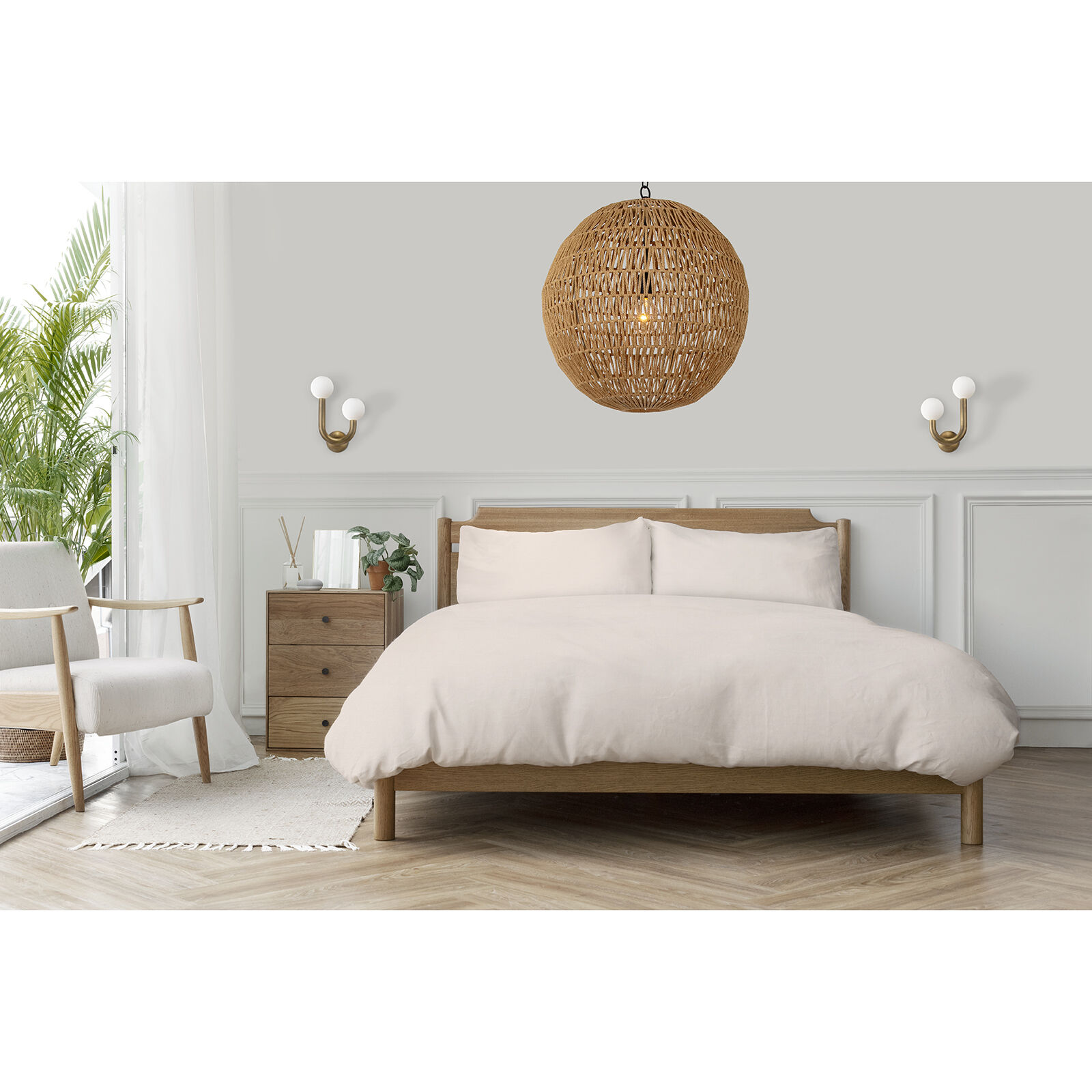 Happy LED 11.25 inch Natural Brass Wall Sconce Wall Light, Right Side