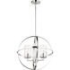 Alturas 3 Light 19 inch Brushed Nickel Chandelier Ceiling Light