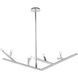 Oaks 8 Light 21 inch Polished Nickel Chandelier Ceiling Light