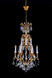 BET Series 12 inch Solid Brass Chandelier Ceiling Light, Gold Frame