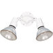 Flood Light 2 Light 11 inch White Outdoor Wall Or Ceiling Flush Mount