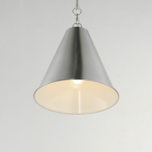 Veritas 1 Light 12 inch Satin Nickel Single Pendant Ceiling Light