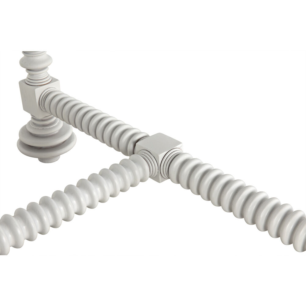 Portuguese 72 X 32 inch Solid White Desk