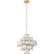 Cubic 6 Light 18.5 inch Calypso Gold Pendant Ceiling Light
