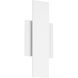 Jacks LED 15 inch Textured White Exterior Wall Sconce