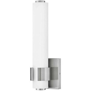 Aiden LED 5 inch Brushed Nickel Bath Light Wall Light, Vertical