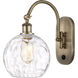 Ballston Athens Water Glass LED 8 inch Antique Brass Sconce Wall Light