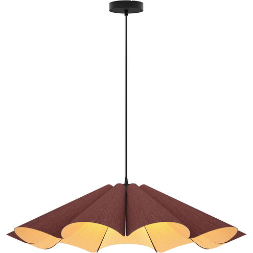 Delfina 23.6 inch Violet Pendant Ceiling Light in Violet/Ash, 24 in, WEP Collection