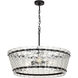 Ruche 4 Light 29.75 inch Bronze Chandelier Ceiling Light in Clear
