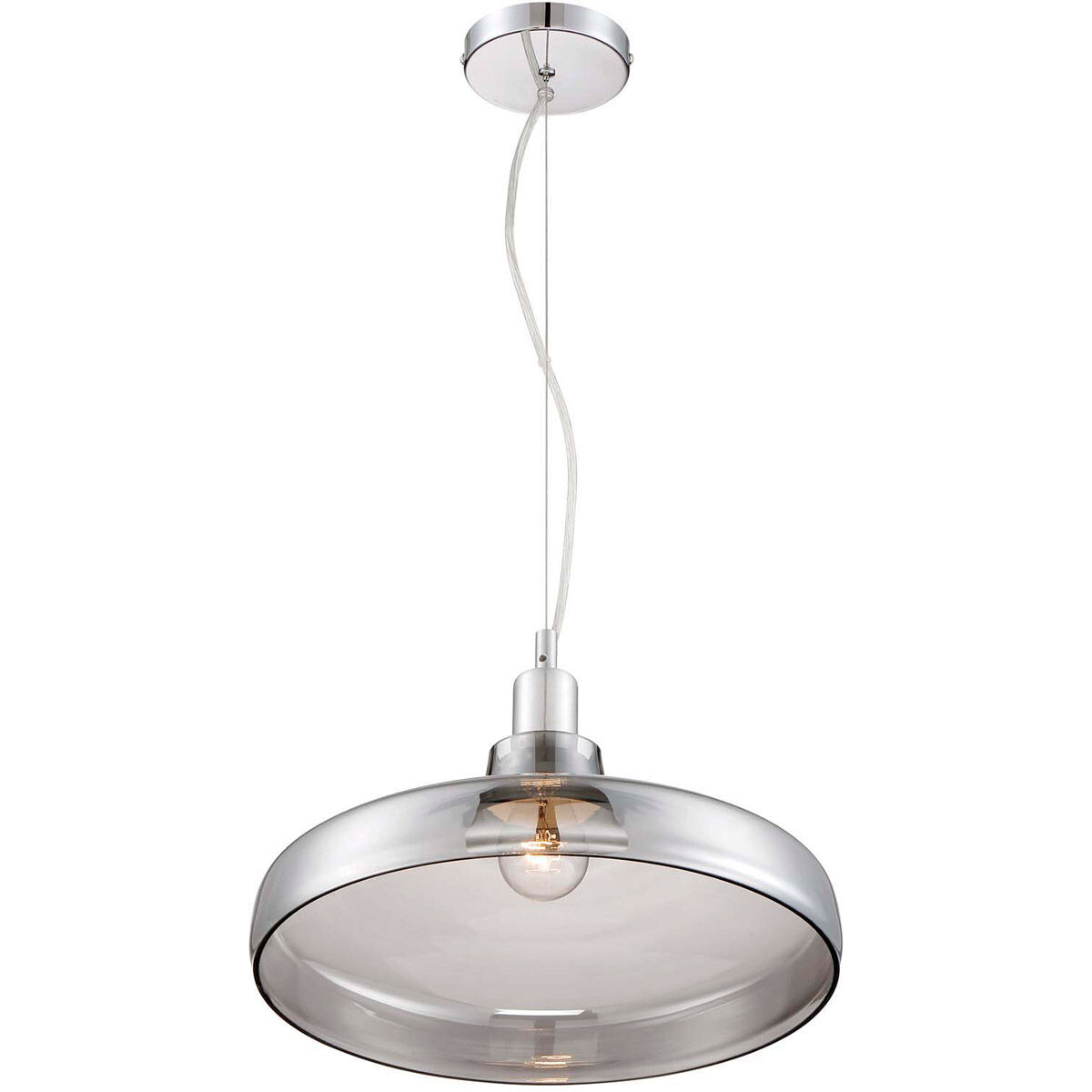 Dover 1 Light 16 inch Dark Grey Pendant Ceiling Light