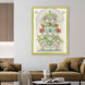 Orchids in Niche White and Green and Red and Multi Canvas, The Studio
