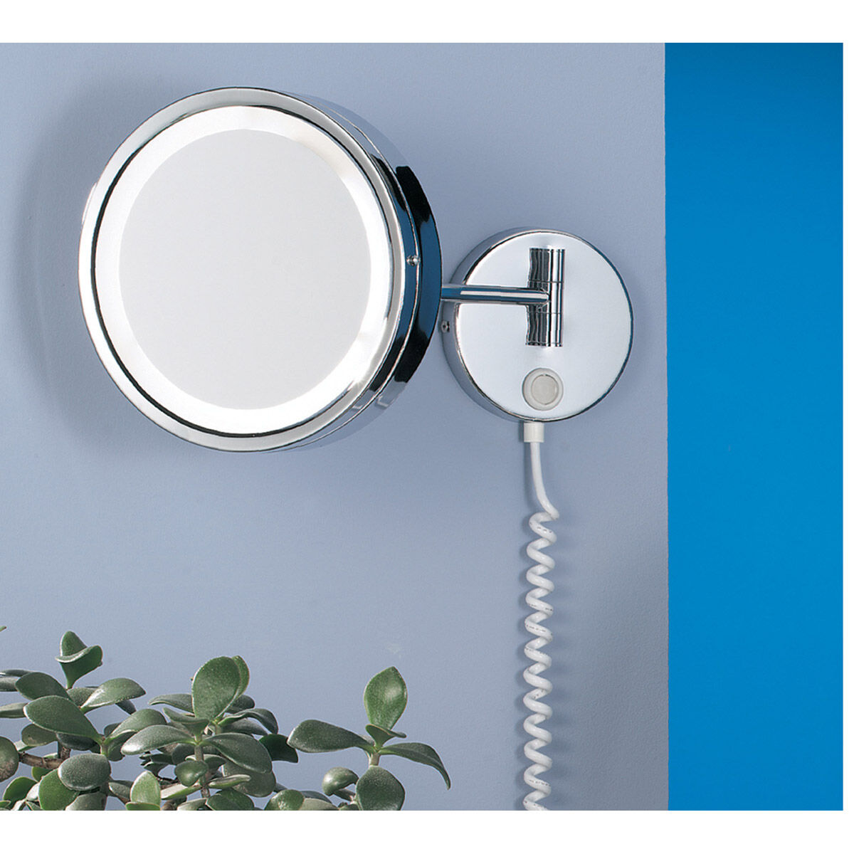 H2O 18 X 9 inch Chrome Bathroom Mirror Light 