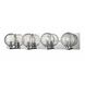 Tropea 4 Light 31 inch Chrome Bath Vanity Wall Light