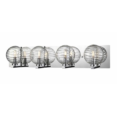 Tropea 4 Light 31 inch Chrome Bath Vanity Wall Light