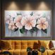 French Blush 73.75 X 41.75 inch Hand Painted Canvas