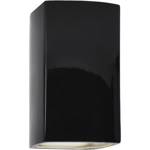 Ambiance 2 Light 7.25 inch Gloss Black ADA Wall Sconce Wall Light, Large