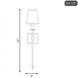 Monroe 1 Light 5 inch Warm Brass Wall Sconce Wall Light, Essentials