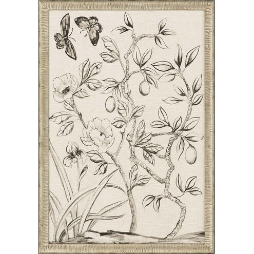 Shimmering Garden Neutral and Black and White Framed Art
