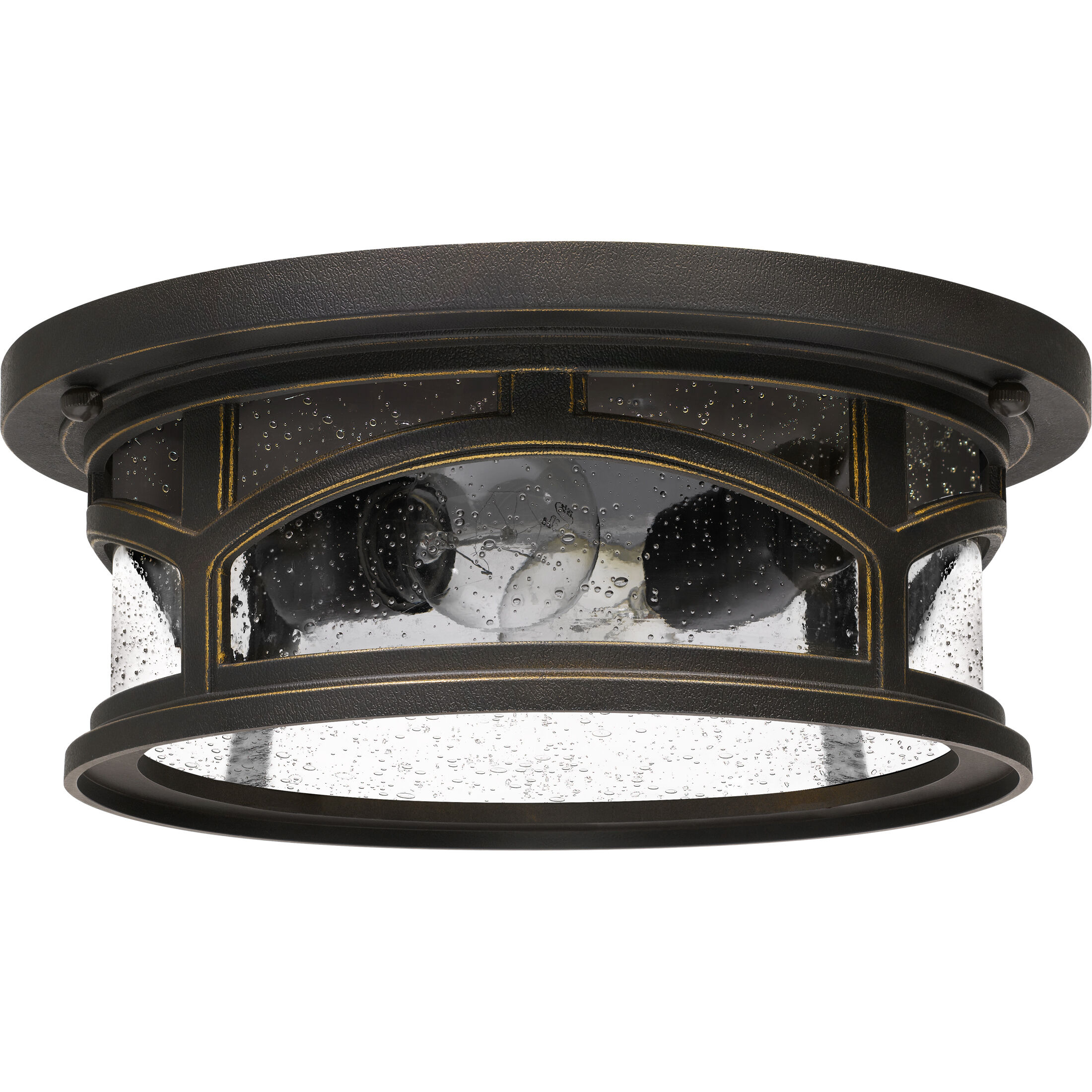 Marblehead 2 Light 13 inch Palladian Bronze Outdoor Flush Mount