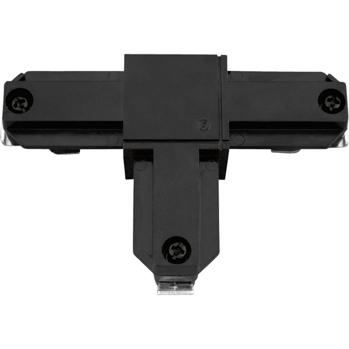 Alpha Trak 120 Black Track Inside-Right Polarity T Connector Ceiling Light