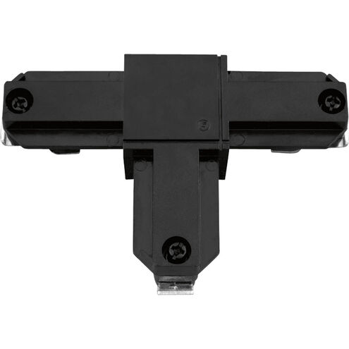 Alpha Trak 120 Black Track Inside-Right Polarity T Connector Ceiling Light