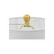 Crystal Accent 31.5 inch 100 watt Gold/Clear Buffet Lamp Portable Light
