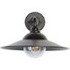Croma 1 Light 11.63 inch Matte Black Outdoor Wall Sconce in Seeded Bubble