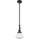 Franklin Restoration Olean LED 6.75 inch Matte Black Mini Pendant Ceiling Light in Clear, Franklin Restoration