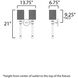 Lucent 2 Light 13.75 inch Polished Nickel Wall Sconce Wall Light