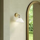 Alora Mood Halston 1 Light 8 inch Brushed Gold Bath Vanity Light Wall Light