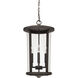 Howell 4 Light 12 inch Oiled Bronze Outdoor Hanging Lantern