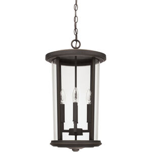 Howell 4 Light 12 inch Oiled Bronze Outdoor Hanging Lantern