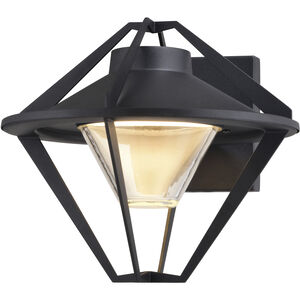 Jackson LED 8.25 inch Textured Black Outdoor Wall