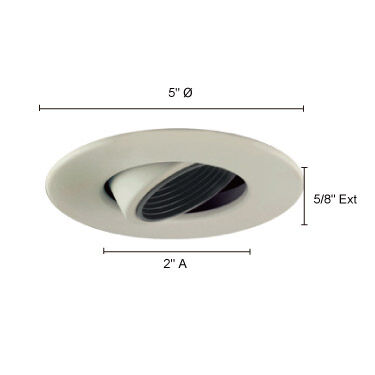 Signature White Recessed Lighting Trim
