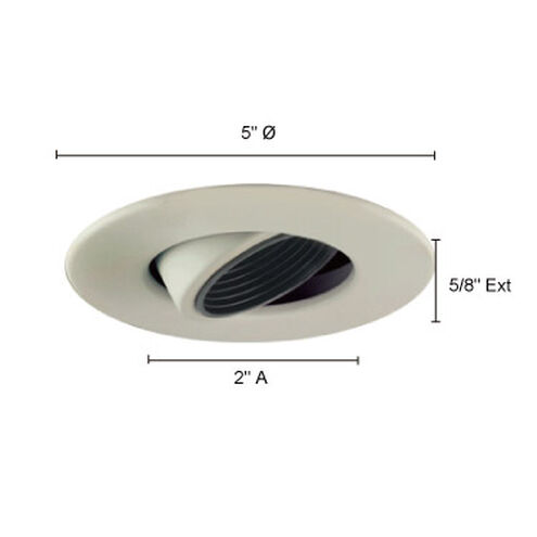 Signature White Recessed Lighting Trim